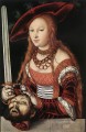 Judith con cabeza de Holofernes Renacimiento Lucas Cranach el Viejo